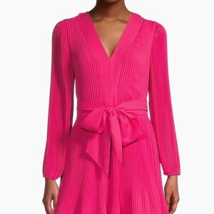 Milly Liv Pink Pleated Dress